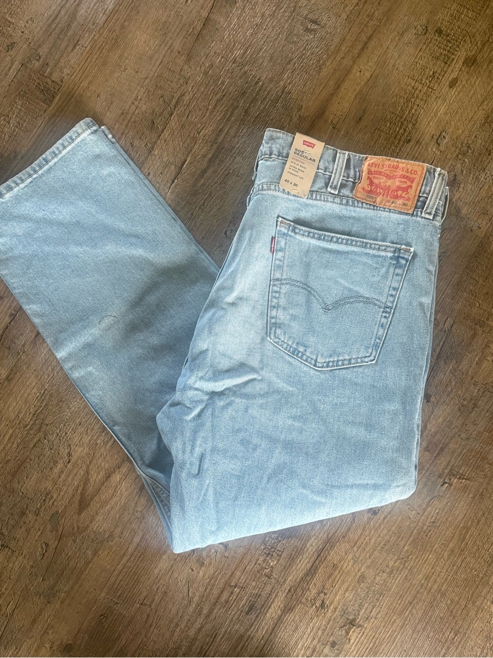 Levi's Light Wash Men’s 505 Regular 40x30 Jeans NWT